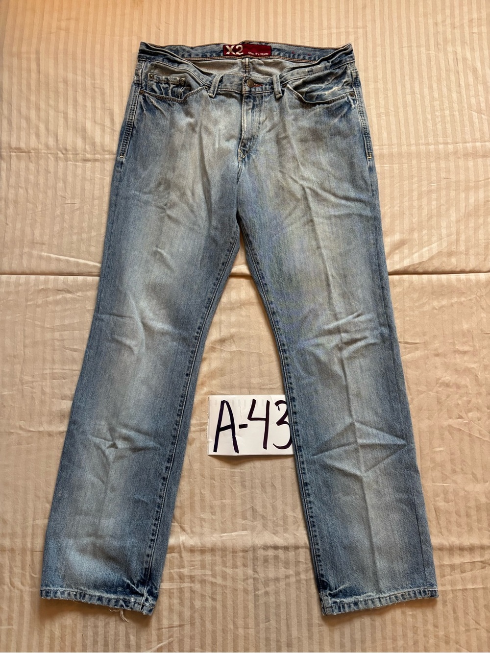 Vintage X2 Quality Denim 2007 Y2K M11 Slim Low Rise Boot Cut Men Size 33x30